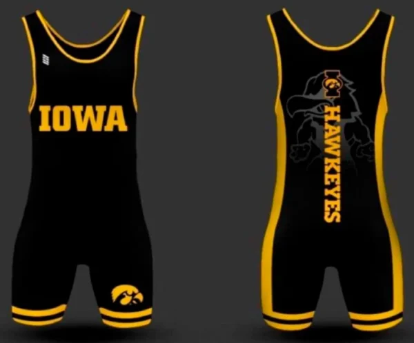 Hawkeyes v2 Wrestling Singlet